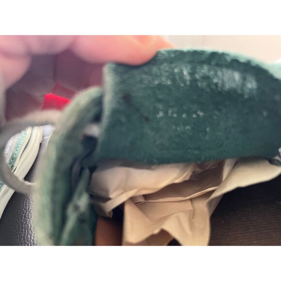 Vintage Men's Sperry Rand Leather Turquoise Green Top-Sider Gray Leather Tie Siz - Picture 7 of 10